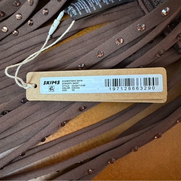 SKIMS RHINESTONE SWIM STRAPPY SKIRT - Picture 11 of 12